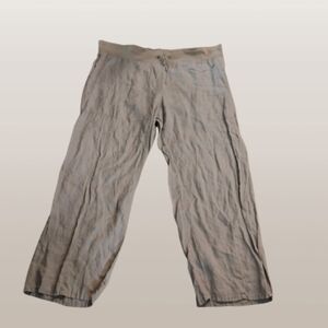 NWOT EILEEN‎ FISHER Organic Linen Pants XL – Drawstring Waist, Minimalist Fit